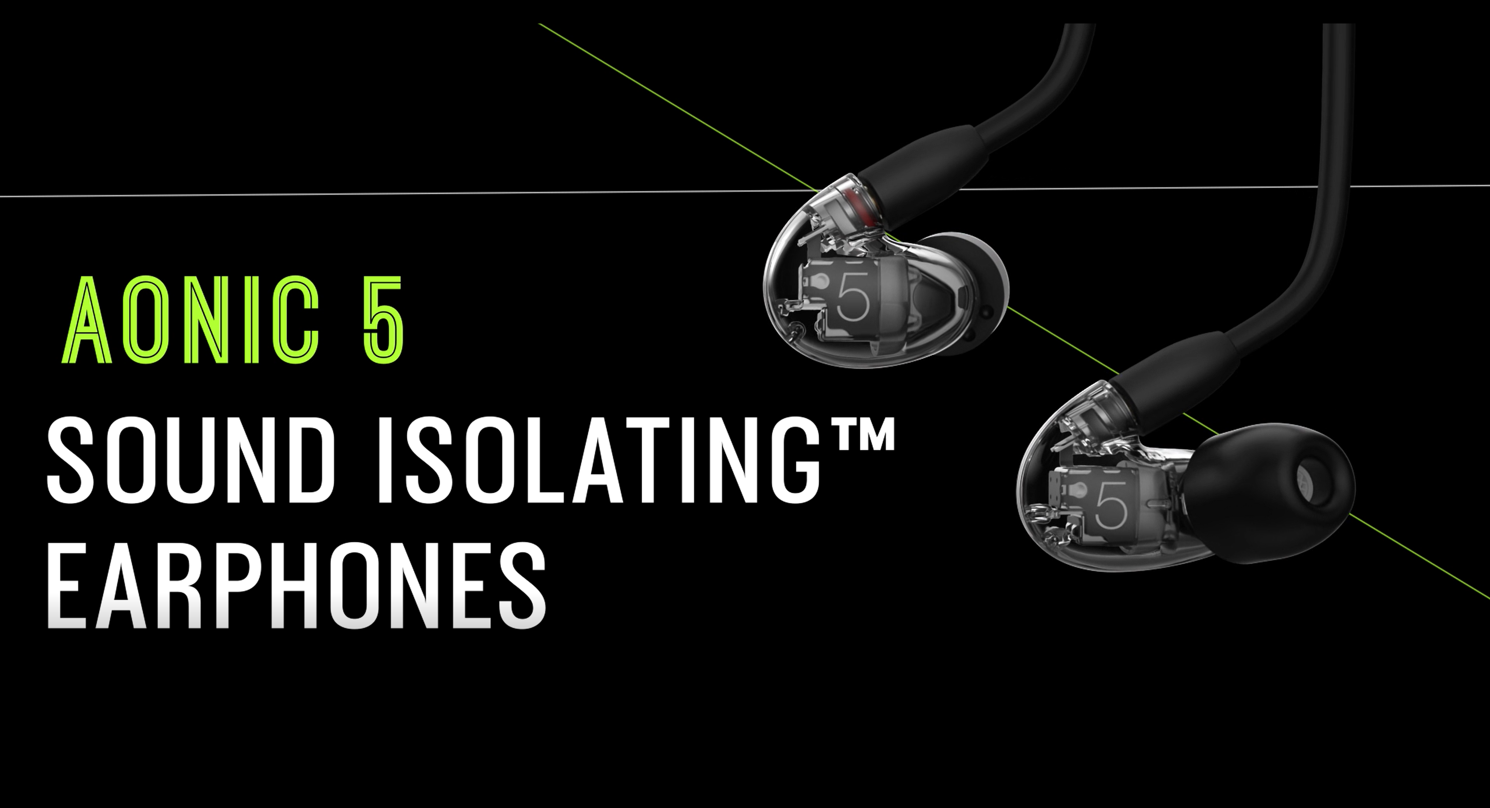 Shure AONIC 5 Wired Sound Isolating Earbuds, High Definition Sound